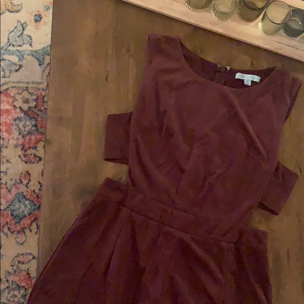 Purple Cutout Romper